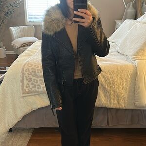 Top shop leather jacket